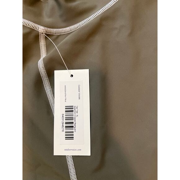 Outdoor Voices SplashKnit Cropped Rashguard Tea Tree Size Extra Large NWT - Picture 4 of 8